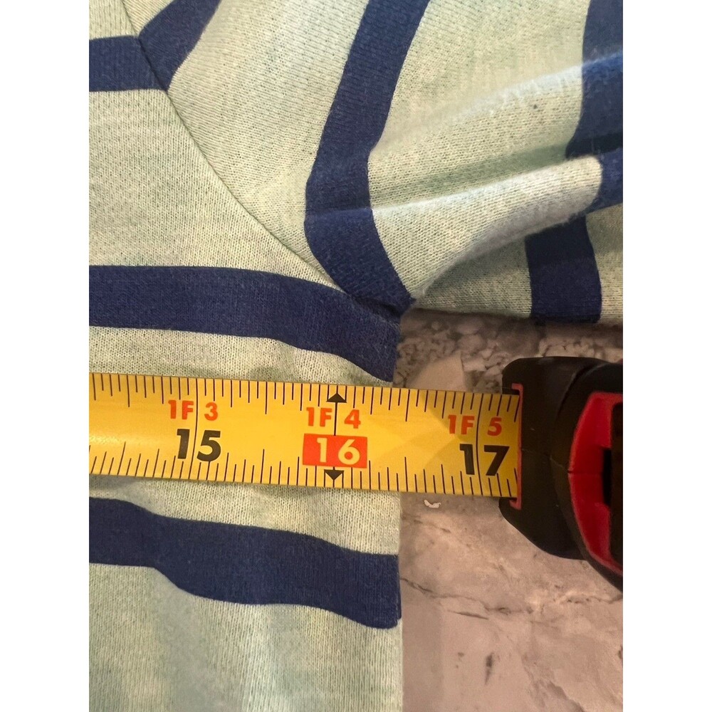Vineyard Vines Kids 1/4 Zip Pullover Small 8-10 Mint Blue Striped Whale - Picture 5 of 6